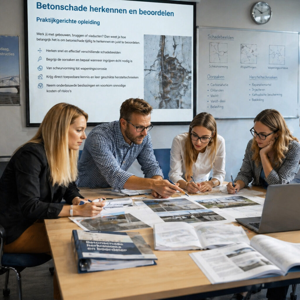 Leslokaal betonschade onderwijs