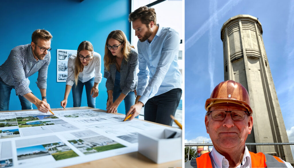 Team communicatie betonproject watertoren